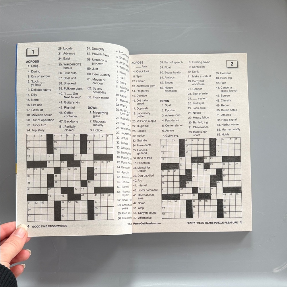 Good Time Crosswords Puzzle Book Set - Blue, Cream, Purple - Picture 6 of 16